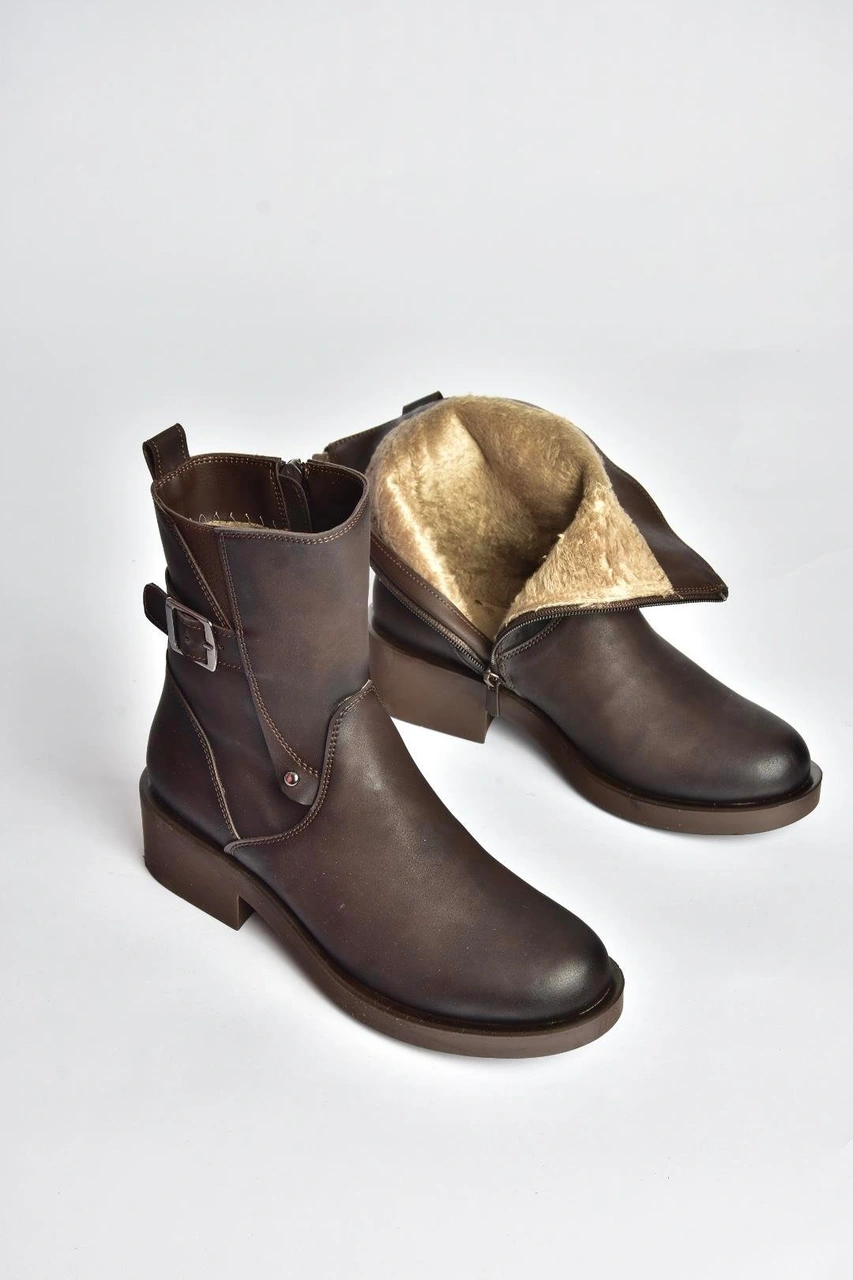 Fox Shoes V674121309 Kahverengi Alçak Topuklu İçi Tüylü Kadın Bot Kahverengi-suni Deri Fox Shoes V674121309 Kahverengi Alçak Topuklu İçi Tüylü Kadın Bot Kahverengi-suni Deri