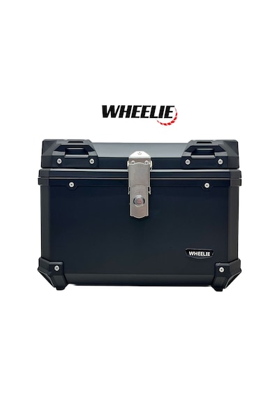 Xt577-b 55 Litre Motosiklet Arka Çanta Siyah Su Geçirmez Abs Üniversal Siyah