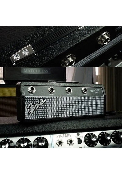 Fender Duvara Monte Anahtarlık Gitar Retro Radyo