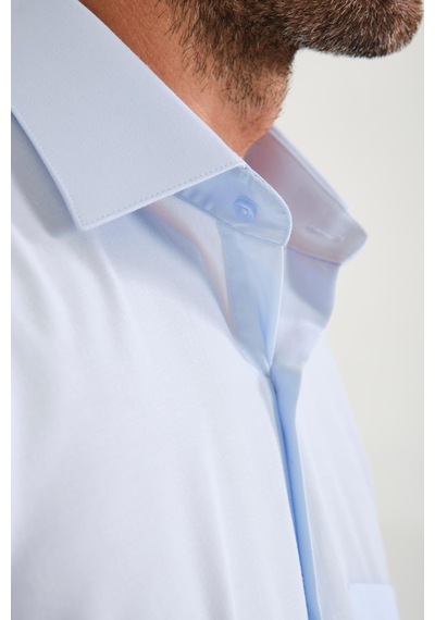 Klasik Kısa Kol Terry Cotton Hediye Kutulu Erkek Gömlek Fs-000763 - Ö821 Mavi-1680