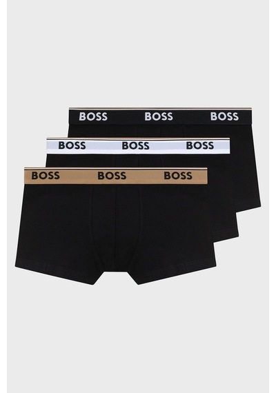 Boss Pamuklu 3 Pack Boxer Erkek Boxer 50554693 009 Siyah