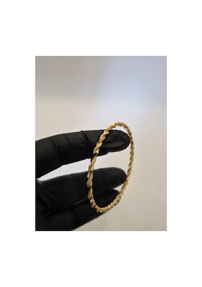 22 Ayar Tse Belgeli 18 Gram Adana Burması Bilezik Altın Gold Bilezik Düğün Nişan