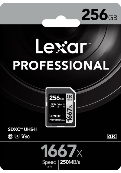 Lexar Professional 1667X LSD256CBNA1667 256 GB SDXC UHS-II Hafıza Kartı