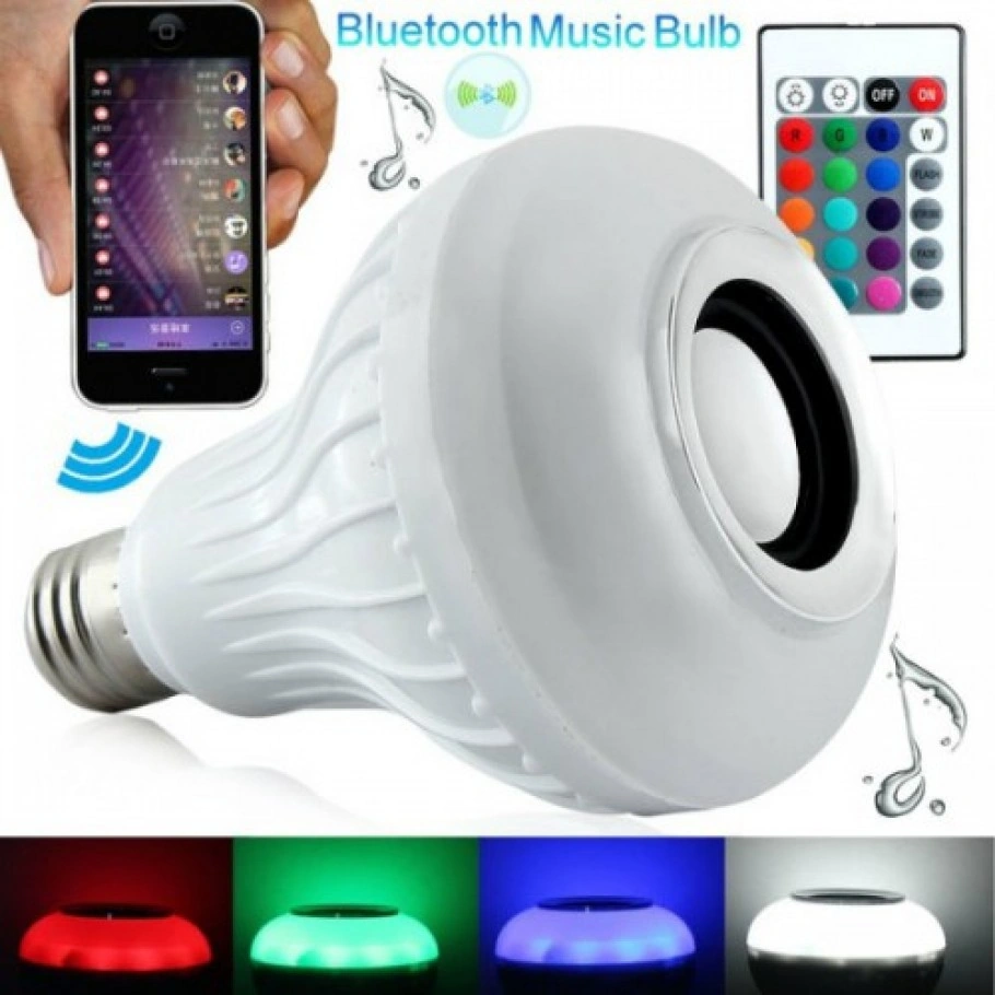 Kumandalı Bluetooth Led Ampul Açık Kahverengi