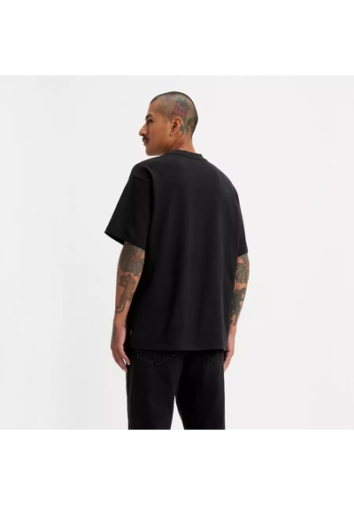 Levi's Erkek Logo İşlemeli 100% Pamuk Siyah T-shirt - A0637-0001 Siyah