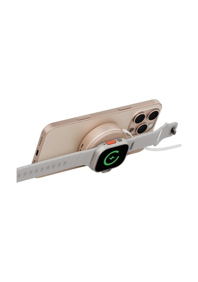 Energea Magduo Arc 2in1 80cm Dahili Kablolu 15w Telefon Saat Hızlı Şarj Standı - Gold