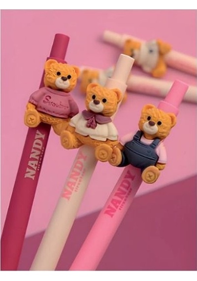 Gıpta Strawbear Nandy 0.7 Versatil Kalem Çok Renkli