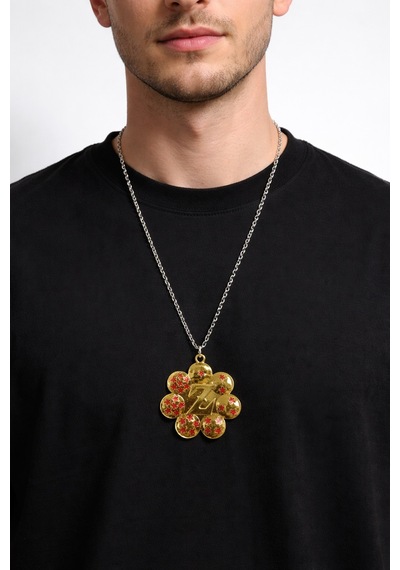 Dragon Ball Z Yıldız Desenli Metal Kolye Anime 60 Cm Unisex Çok renkli
