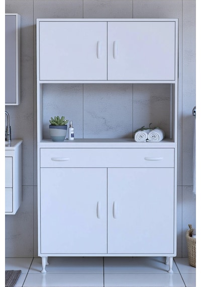 Eliusta Artex 95 Cm Yüksek Organizasyonlu Boy Dolabı 95x173x32,5 Cm Beyaz Banyo/mutfak Dolabı Beyaz Eliusta Artex 95 Cm Yüksek Organizasyonlu Boy Dolabı 95x173x32,5 Cm Beyaz Banyo/mutfak Dolabı Beyaz