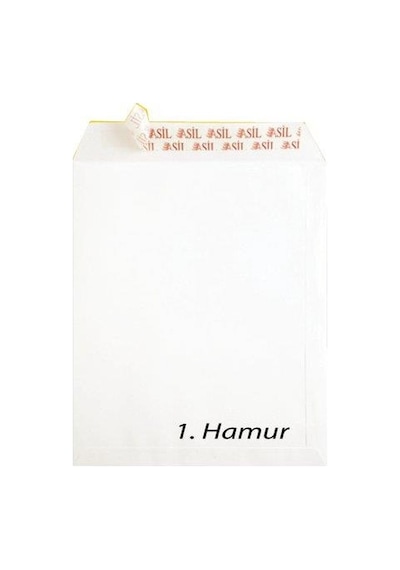 Doğan Torba Zarf Silikonlu 110 G 500 Adet 17 x 25 CM Beyaz