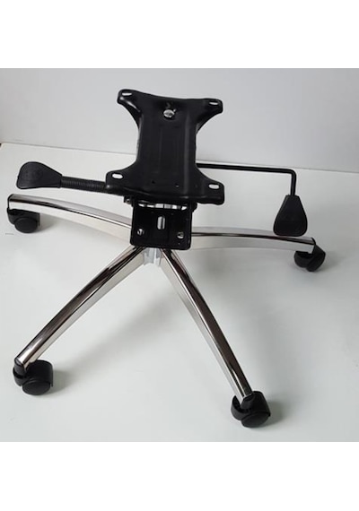 Kamusalmarket Makam Sandalyesi Ayağı Çift Kollu Kuyruklu Mekanizma Çap 70 Cm Kr