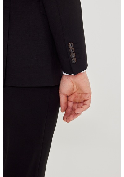 AC&Co / Altınyıldız Classics Erkek Sıyah Slim Fit Kırlangıç Yaka Beli Bağlamalı Yan Cepli Takım Elbise Siyah AC&Co / Altınyıldız Classics Erkek Sıyah Slim Fit Kırlangıç Yaka Beli Bağlamalı Yan Cepli Takım Elbise Siyah