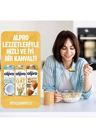 Alpro Yulaf Sütü 2x1 L Vegan Laktozsuz Bitkisel Bazlı