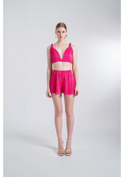 Holly Lolly Beli Lastikli Bağlamalı Comfy Büstiyer Pembe