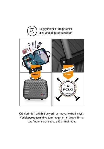G&D Polo Suitcase Abs Seyahat Makyaj Çantası G&D Polo Suitcase Abs Seyahat Makyaj Çantası