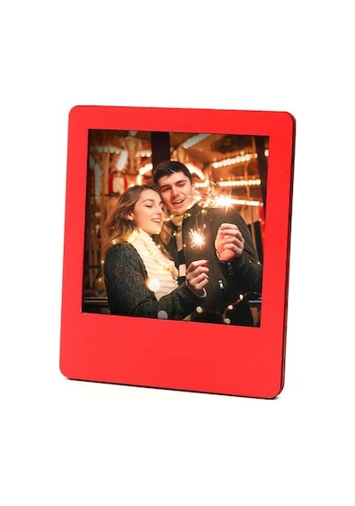 Sevgililer Gününe Özel Tasarım Fincan & Kişiye Özel Fotoğraf Çerçevesi & Kalp Mum & Kahve & Çikolata Seti