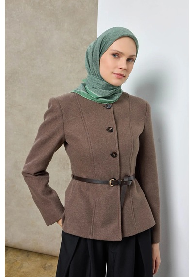 Silk Home Labirent Desen Lyocell Monare Eşarp - 6424 Çam Yeşili