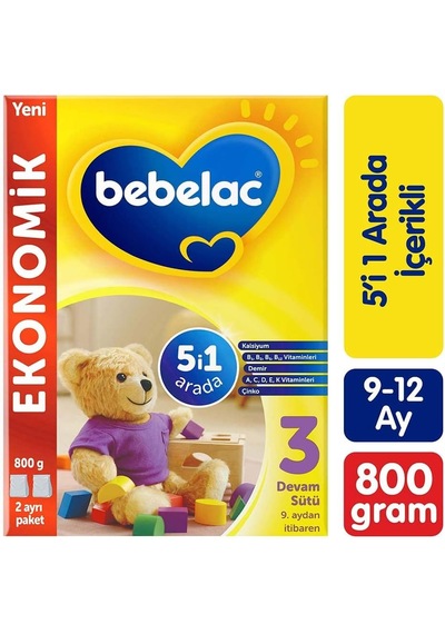 3 Devam Sütü 800 G 9-12 Ay