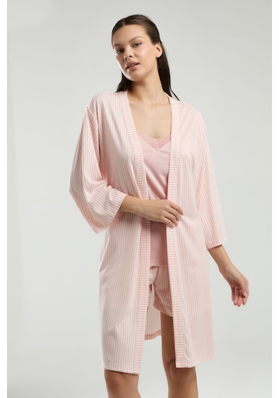 Pierre Cardin Kadın Pembe Sabahlık Takım Pembe