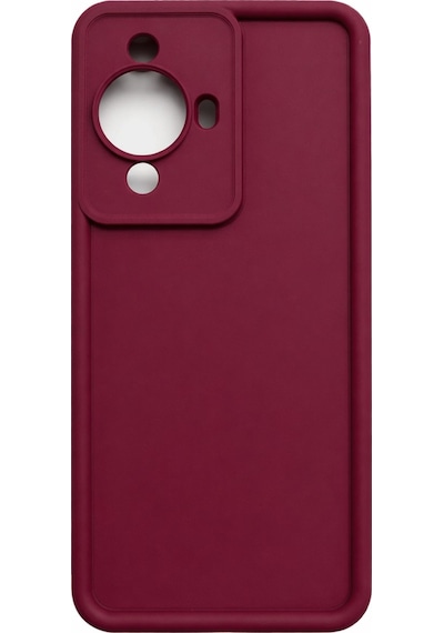 Huawei Nova 11 Pro Ve Nova 11 Pro Ultra Ve Nova 11 Ultra Uyumlu Kamera Çıkıntılı Mat Silikon Telefon Kılıfı Bordo