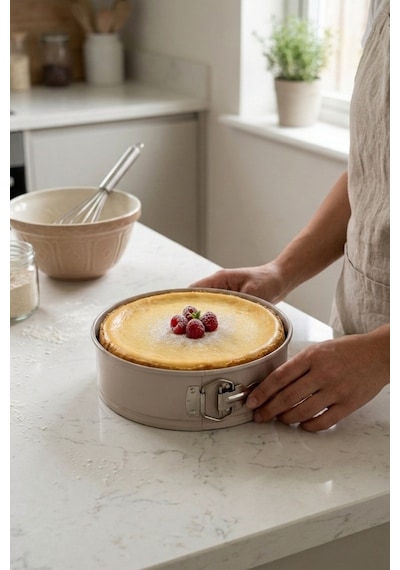 Cooker 20 Cm Kelepçeli Kek Kalıbı Ckr3562 Bej