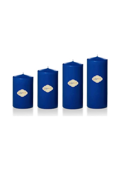 4 Lü Set Mum Mavi Çap :5 cm