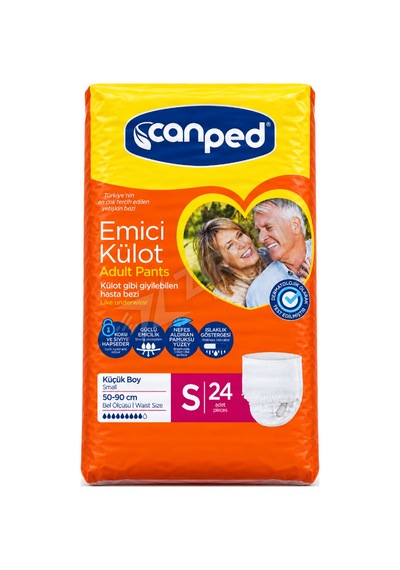 2 Adet Canped Emici Külot S Boy 24'lü Diğer
