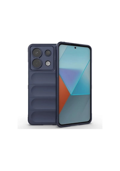 Redmi Note 13 Pro 5G Uyumlu Silikon Kılıf - Kamera Korumalı Esnek Airbag Kapak - Lacivert