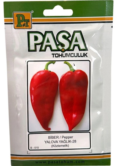 Paşa Tohumculuk Biber Tohumu Yalova Salçalık Yağlık 10gr Paket 1 Paket