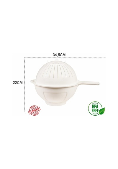 Moonstar Küvetli Süzgeç Pratik Çift Yönlü Süzgeç-Cls-350-Beyaz
