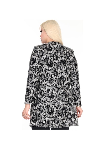 Ladies First Büyük Beden 3925 Siyah Ceket+bluz Takım 001