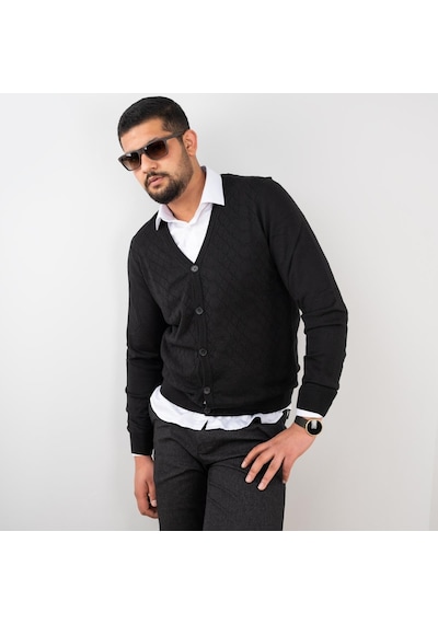 San&Fa Slimfit Erkek Triko Hırka