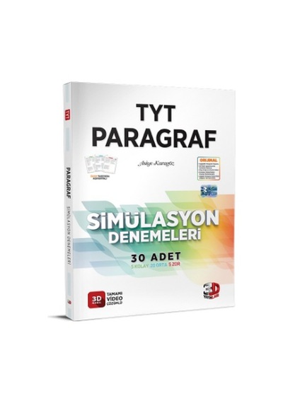 3D Yayınları TYT Paragraf Simülasyon Denemeleri - 3d tyt deneme -