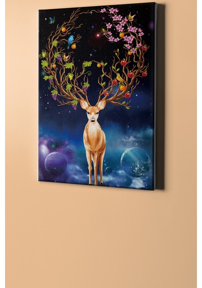 Webstyle Sayılarla Boyama Seti Kasnaklı Ceylan Bahçesi 60 X 75 Cm