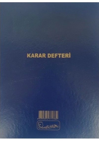 Kocaoluk Karar Defteri Ciltli 100 Ypr