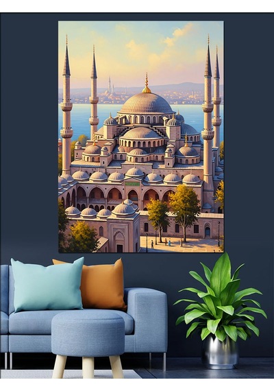 Ahşap Tablo İstanbul Sultanahmet Camii Ve Meydanı