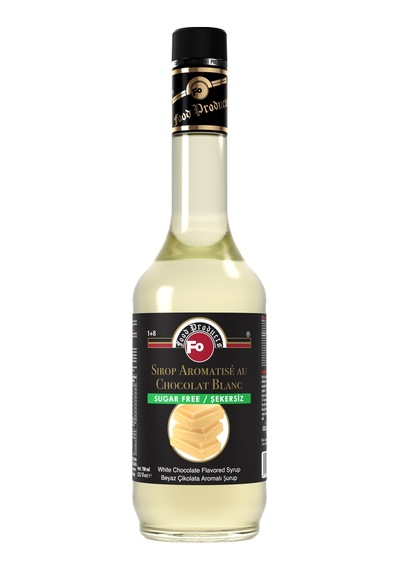 Fo Beyaz Çikolata Aromalı Şurup Şekersiz 700 ML