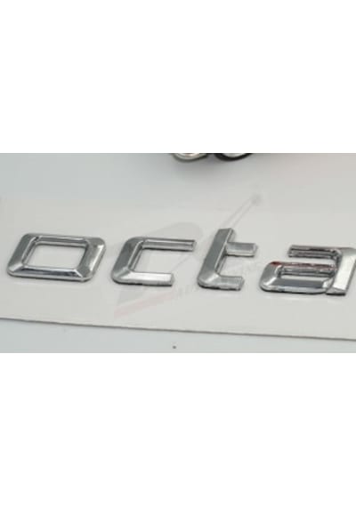 Skoda Octavia 2007-2017 Yeni Nesil Bagaj Krom Abs 3M 3D Yazı Logo
