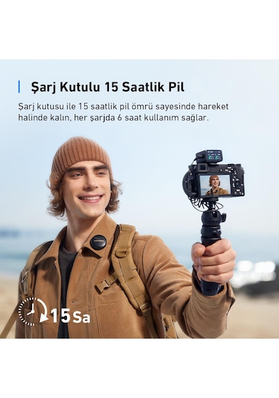 Anker Ankerwork M650 Yaka Mikrofonu-siyah-a3320