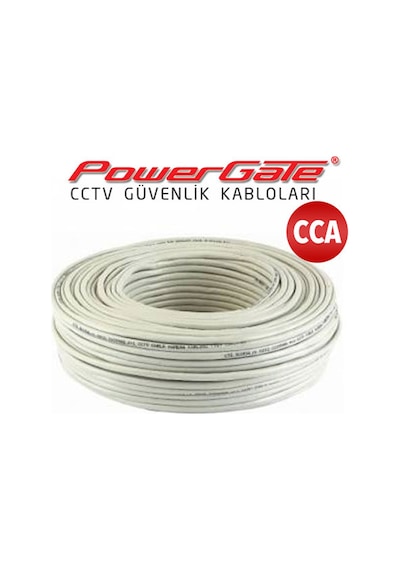 Powergate Cell 96mt, 2+1 2x0,22+0,25 Cca %40 Bakır Alışımlı, Cctv Güvenlik Kablosu