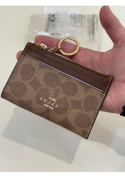Coach Mini Id Skinny Case Kartlık-cüzdan Taba