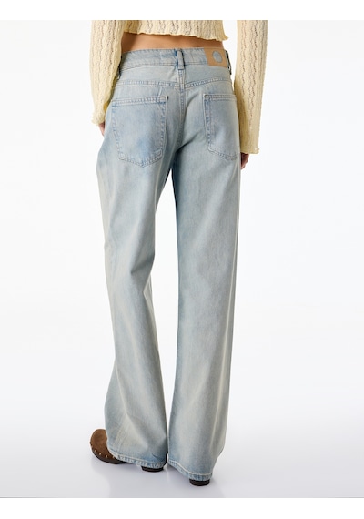 Koton Düşük Bel Pamuklu Düz Paça Denim Pantolon - Straight Fit Jean Açık İndigo 6sal40201md Koton Düşük Bel Pamuklu Düz Paça Denim Pantolon - Straight Fit Jean Açık İndigo 6sal40201md