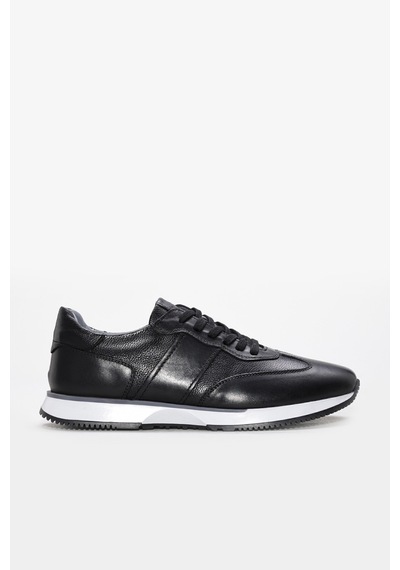 Fast Step Hakiki Deri Erkek Casual Ayakkabı 241ma1989 Siyah