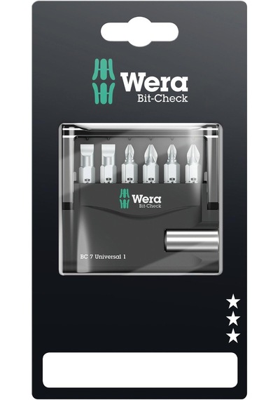 Wera Uç Çeşitleri, Bit-check 7 Universal 1 Sb, 7 Parça, Wera 0507
