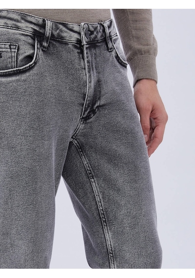 Kip Antrasit Slim Fit Denim Pamuk Karışımlı Pantolon Çok Renkli