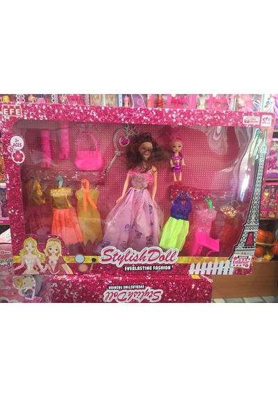 Stylish Aksesuarlı Bebek Seti 13 Parça Set