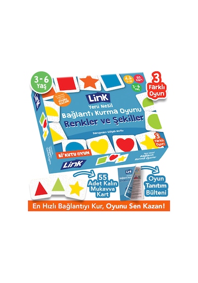 Link Yeni Nesil Bağlantı Kurma Oyunu Renkler ve Şekiller