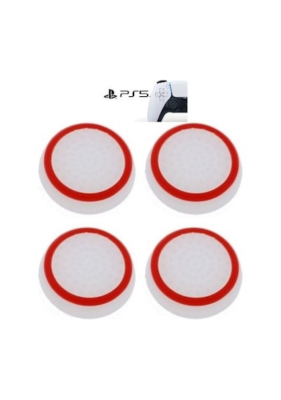 Ps5 Dualsense 2 Çift Tırtıklı Analog Başlığı Kırmızı