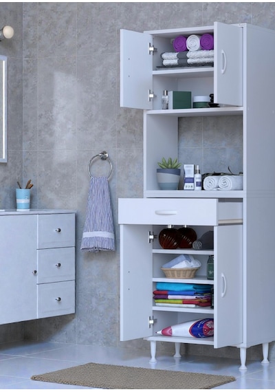 Eliusta Lora Beyaz Dolap 60 Cm Genişliği Ve 173 Cm Yüksekliği İle Dikey Depolama Ünitesi 60x173x32,5 Cm Beyaz Eliusta Lora Beyaz Dolap 60 Cm Genişliği Ve 173 Cm Yüksekliği İle Dikey Depolama Ünitesi 60x173x32,5 Cm Beyaz