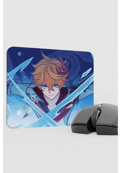 Childe Genshin Impact Anime Gacha V1 - 22x18 Gaming Mouse Pad Fare Altlığı